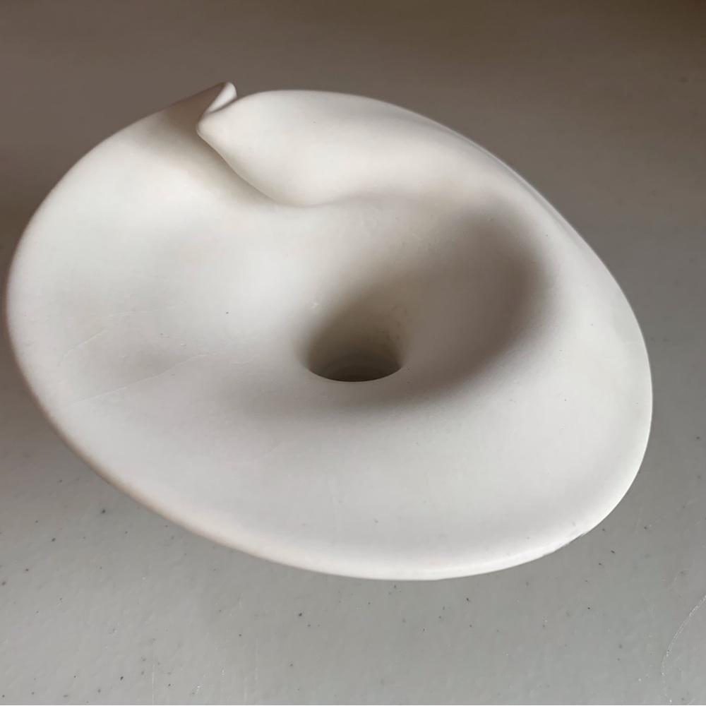 Set of 3 Calla Lily Tapered Candle Holders Studio Artist Pottery signed - Picture 8 of 10
